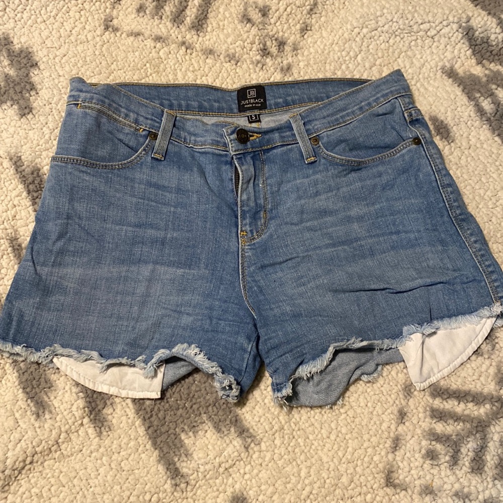 just black denim shorts small